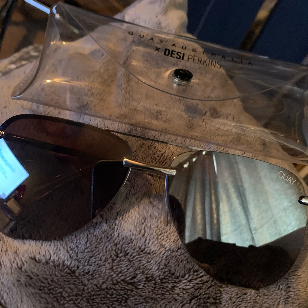 Quay Silver Sunglasses